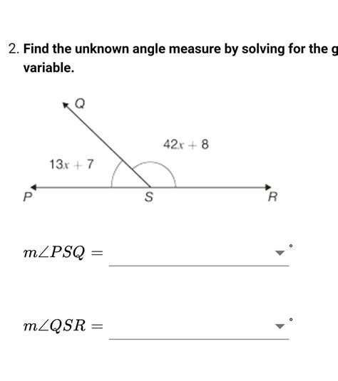 Steps for Finding Unknown Angle Measures for Supplementary Angles 5